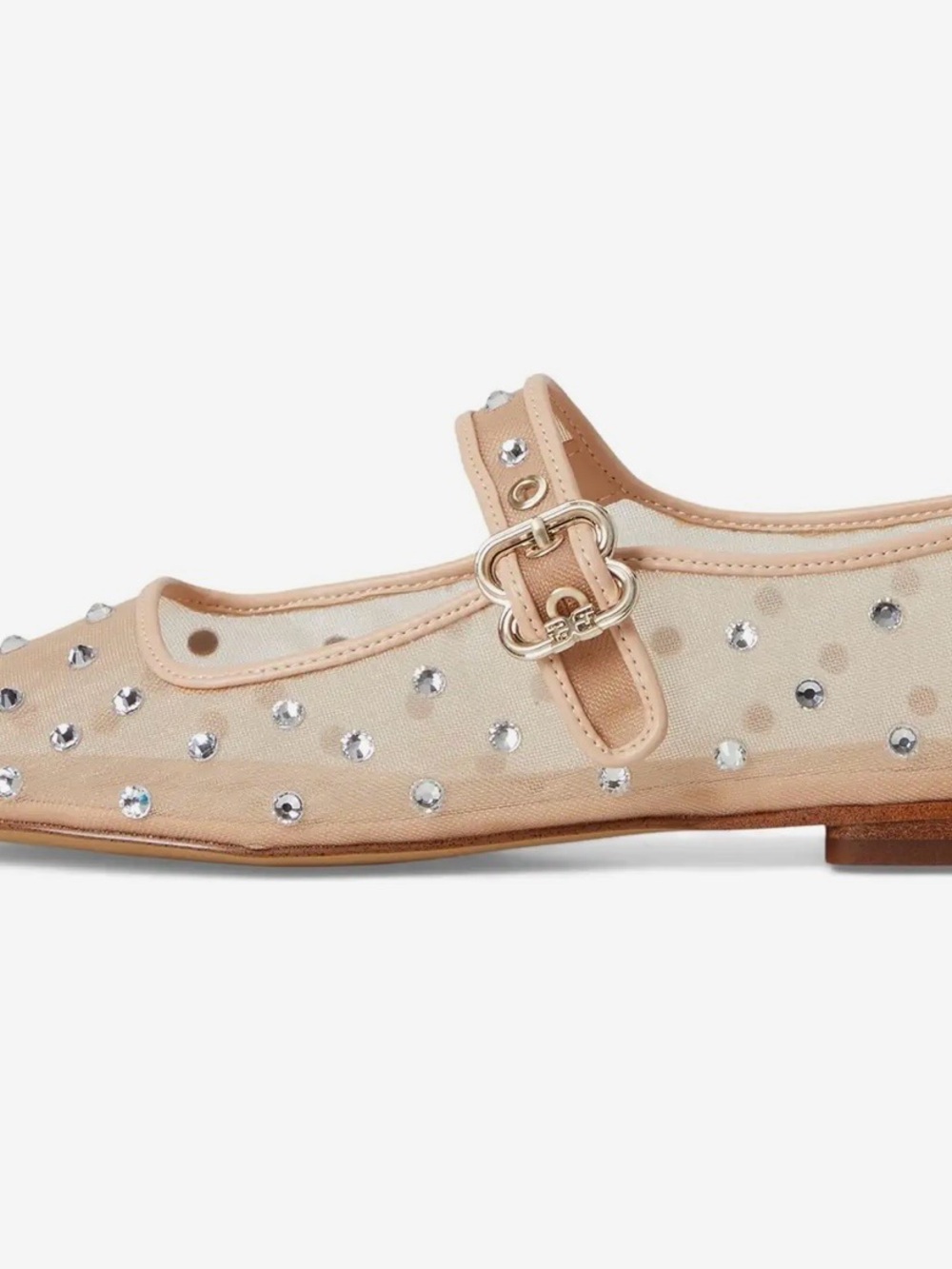 Sam Edelman Michaelashne Pink Mesh Mary Jane Ballet Flats 9 NEW - Picture 5 of 13